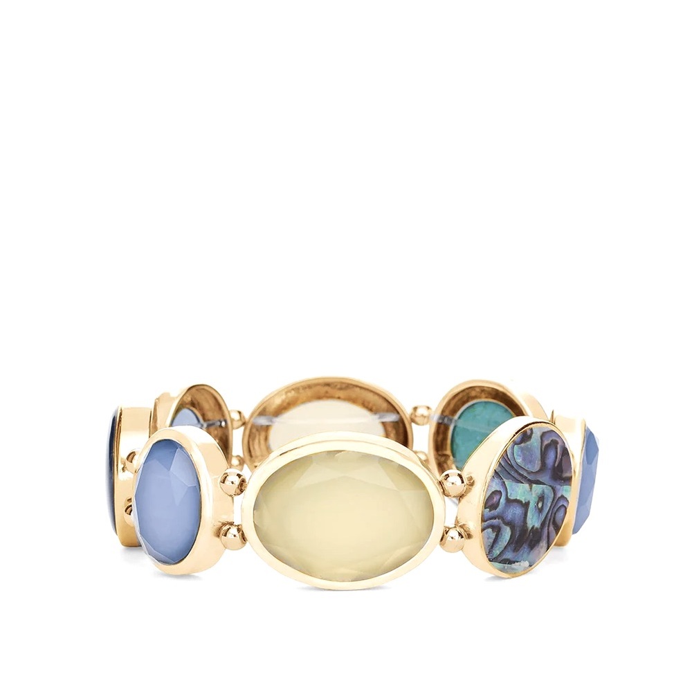 Multi-Colored Circlet Stretch Bracelet - image 2